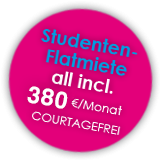 Studenten-Flatmiete all incl 350 €/Monat